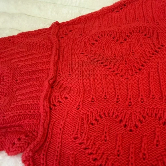 Lucky Brand heart knit sweater size small - Picture 5 of 7